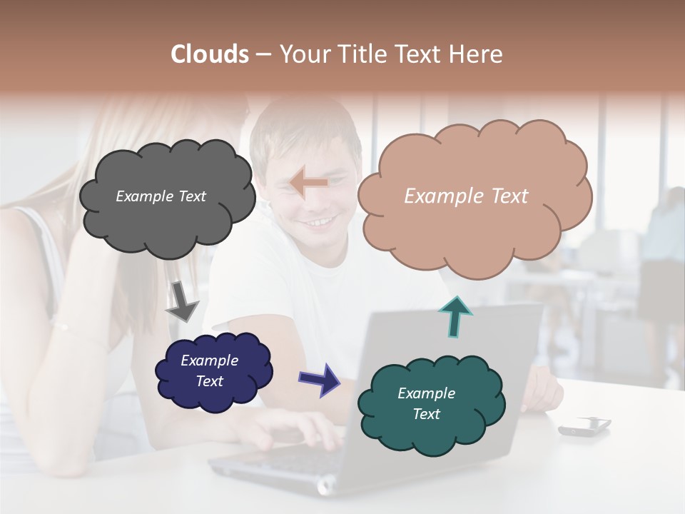 Face Casual Caucasian PowerPoint Template
