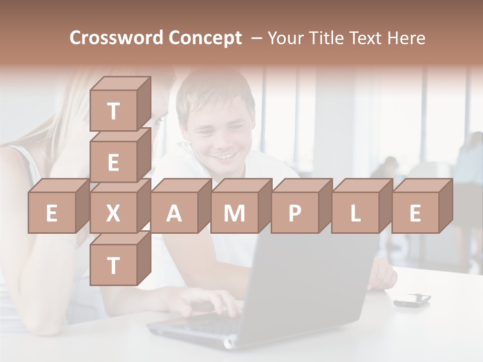 Face Casual Caucasian PowerPoint Template