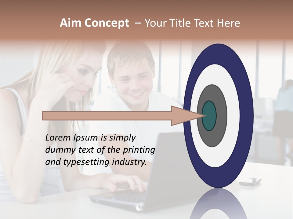 Face Casual Caucasian PowerPoint Template