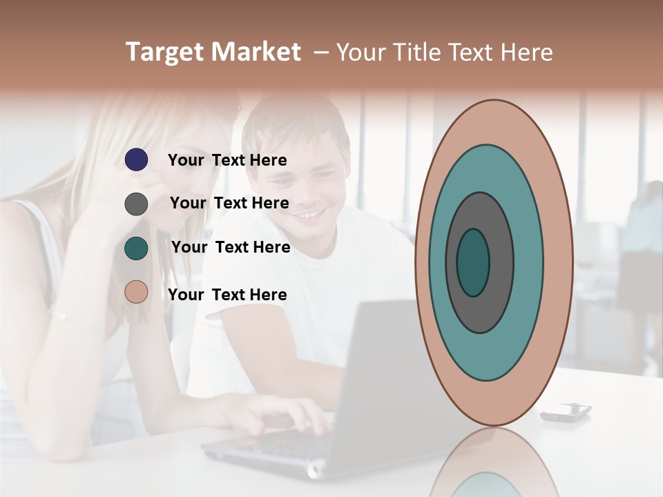 Face Casual Caucasian PowerPoint Template