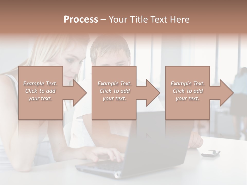 Face Casual Caucasian PowerPoint Template