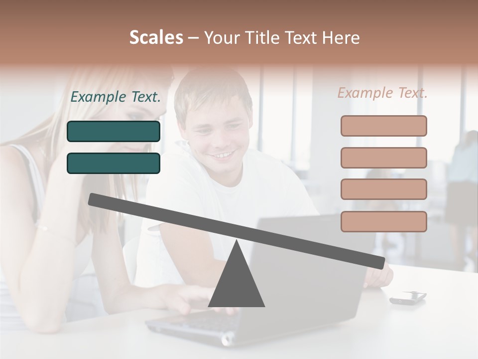 Face Casual Caucasian PowerPoint Template