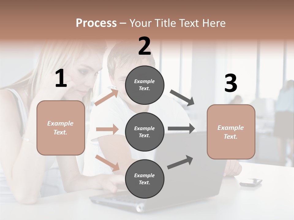 Face Casual Caucasian PowerPoint Template