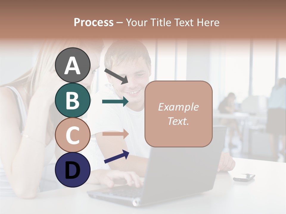 Face Casual Caucasian PowerPoint Template