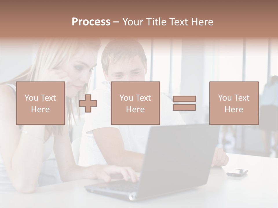 Face Casual Caucasian PowerPoint Template