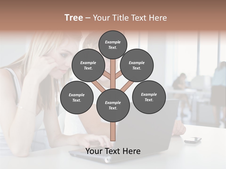 Face Casual Caucasian PowerPoint Template