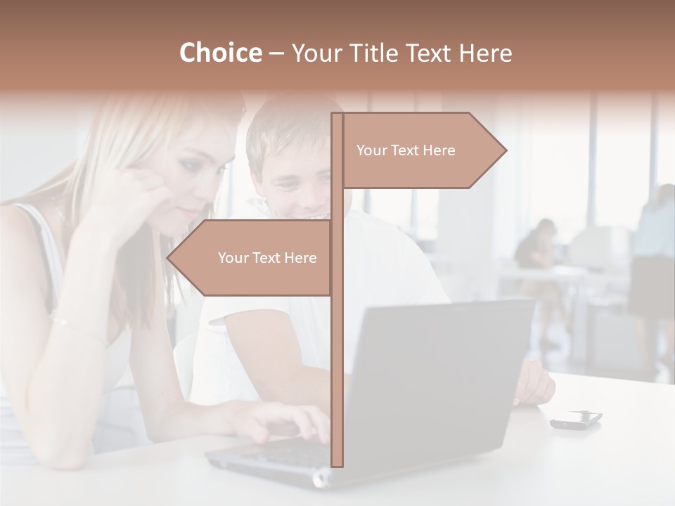 Face Casual Caucasian PowerPoint Template