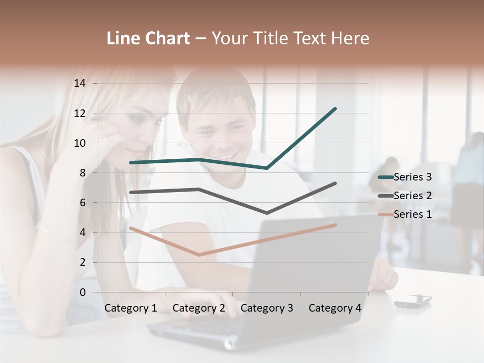 Face Casual Caucasian PowerPoint Template