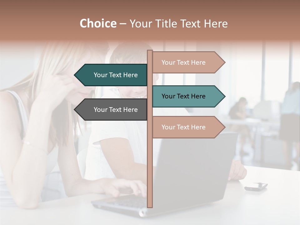 Face Casual Caucasian PowerPoint Template