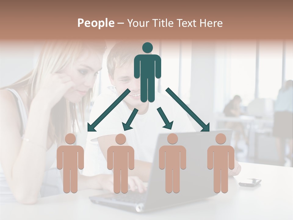 Face Casual Caucasian PowerPoint Template