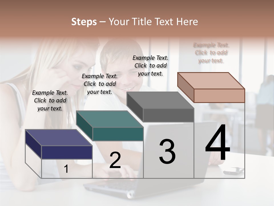 Face Casual Caucasian PowerPoint Template