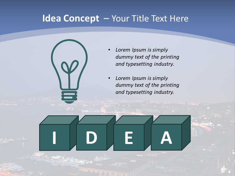 Panorama Sightseeingspot Ocean PowerPoint Template