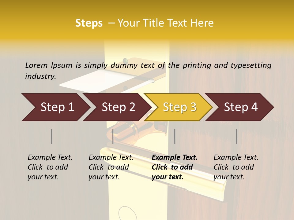 Entrance Accessibility Vacation PowerPoint Template