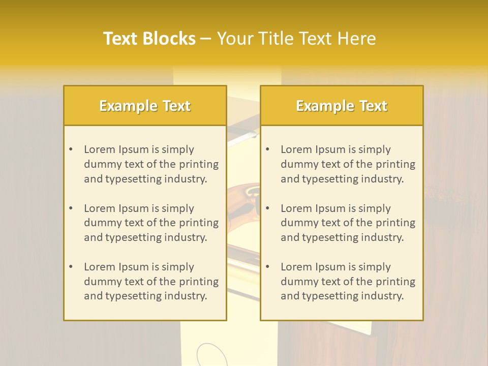 Entrance Accessibility Vacation PowerPoint Template