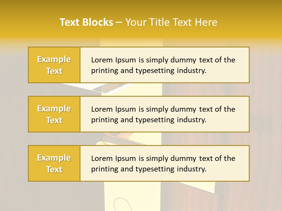 Entrance Accessibility Vacation PowerPoint Template