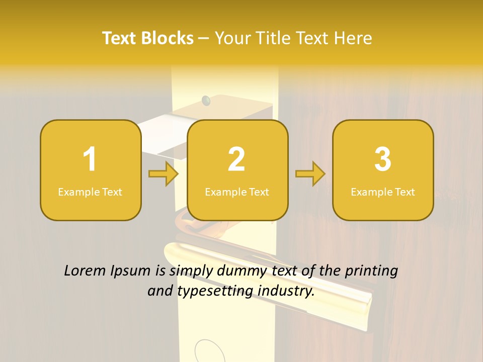 Entrance Accessibility Vacation PowerPoint Template
