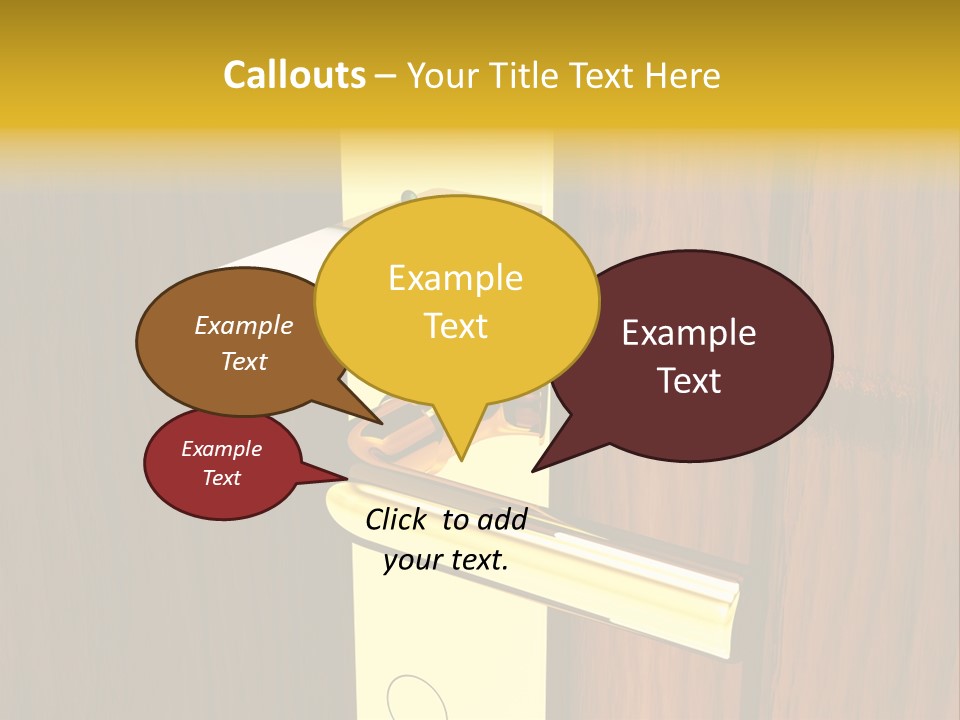 Entrance Accessibility Vacation PowerPoint Template