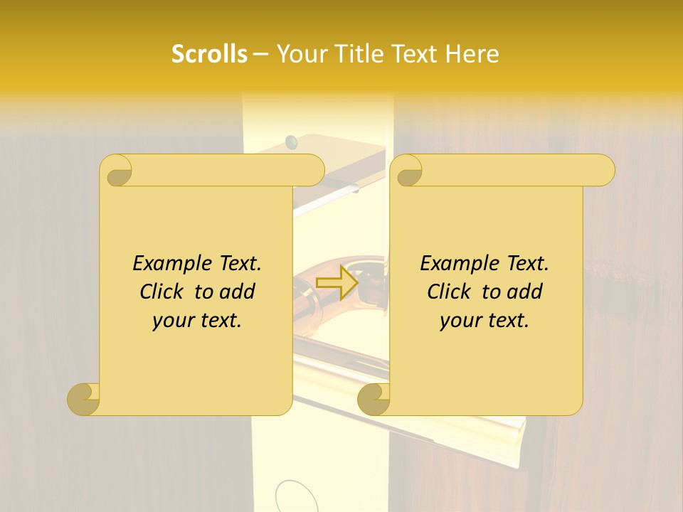 Entrance Accessibility Vacation PowerPoint Template