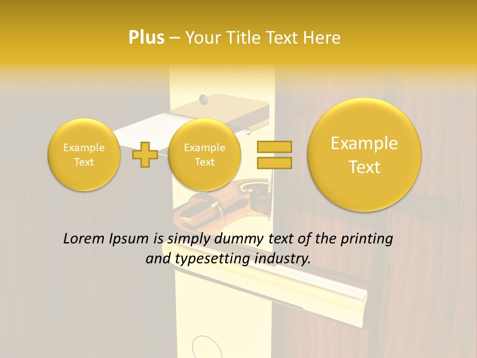 Entrance Accessibility Vacation PowerPoint Template