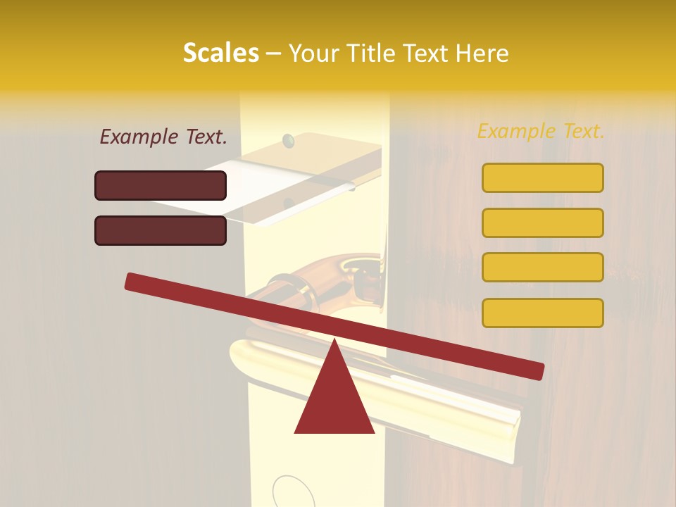 Entrance Accessibility Vacation PowerPoint Template