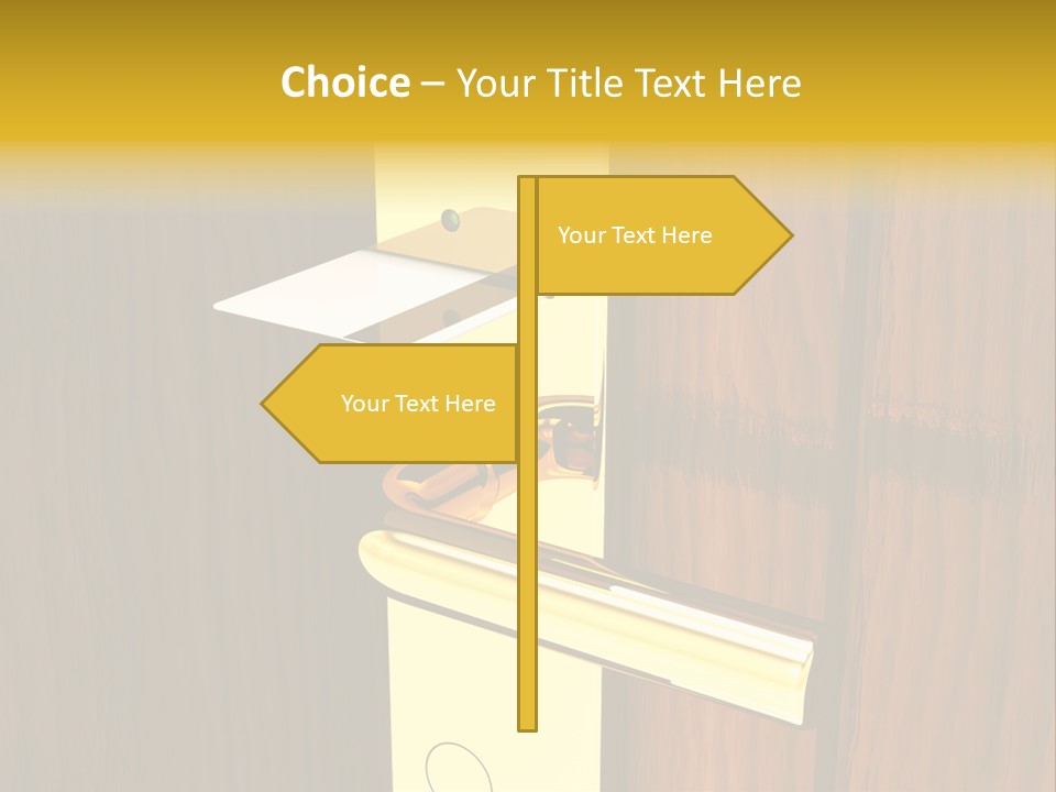 Entrance Accessibility Vacation PowerPoint Template