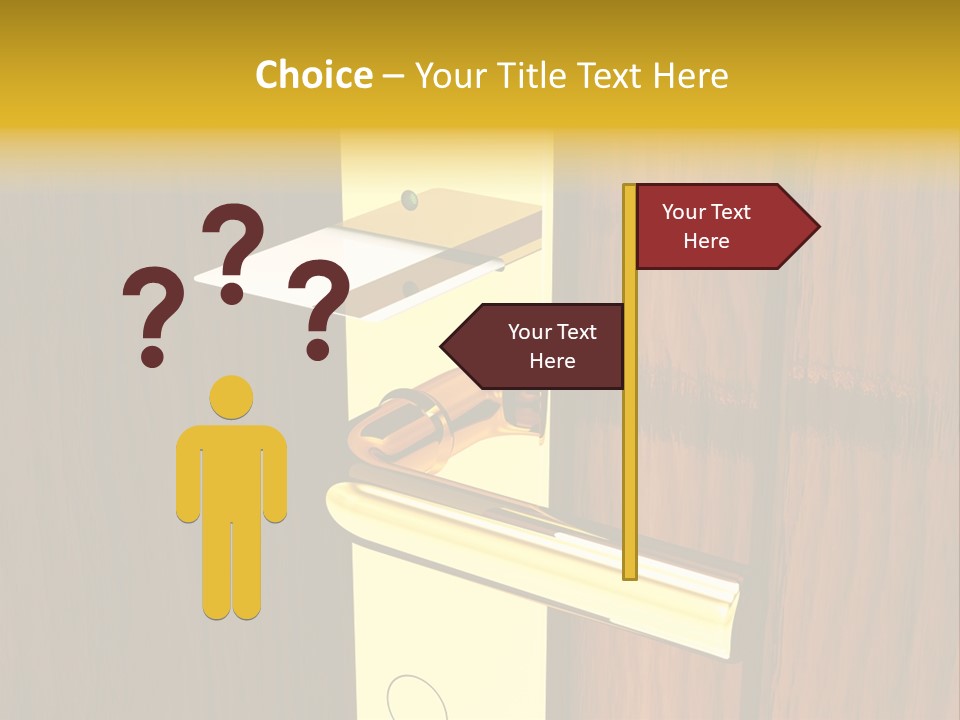 Entrance Accessibility Vacation PowerPoint Template