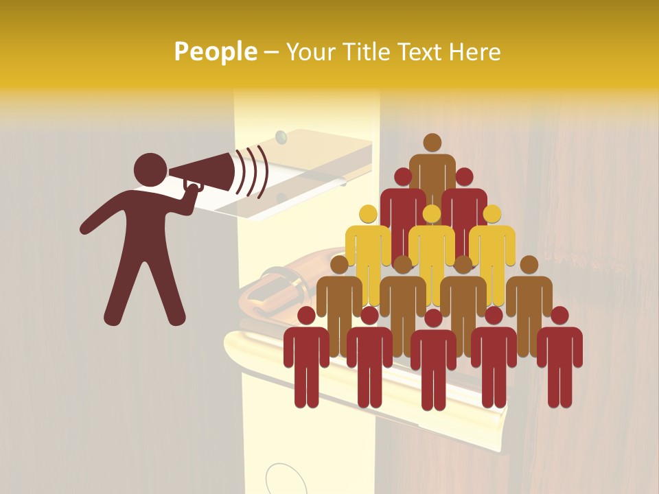 Entrance Accessibility Vacation PowerPoint Template