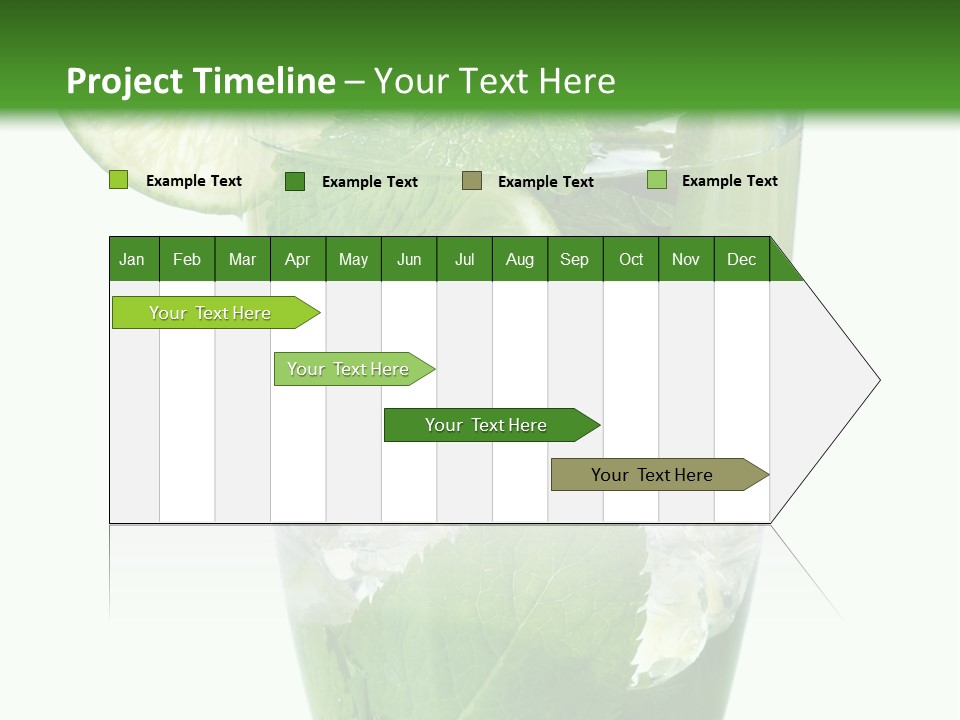 Beverage Cubes Glass PowerPoint Template