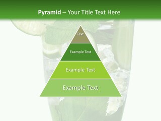 Beverage Cubes Glass PowerPoint Template