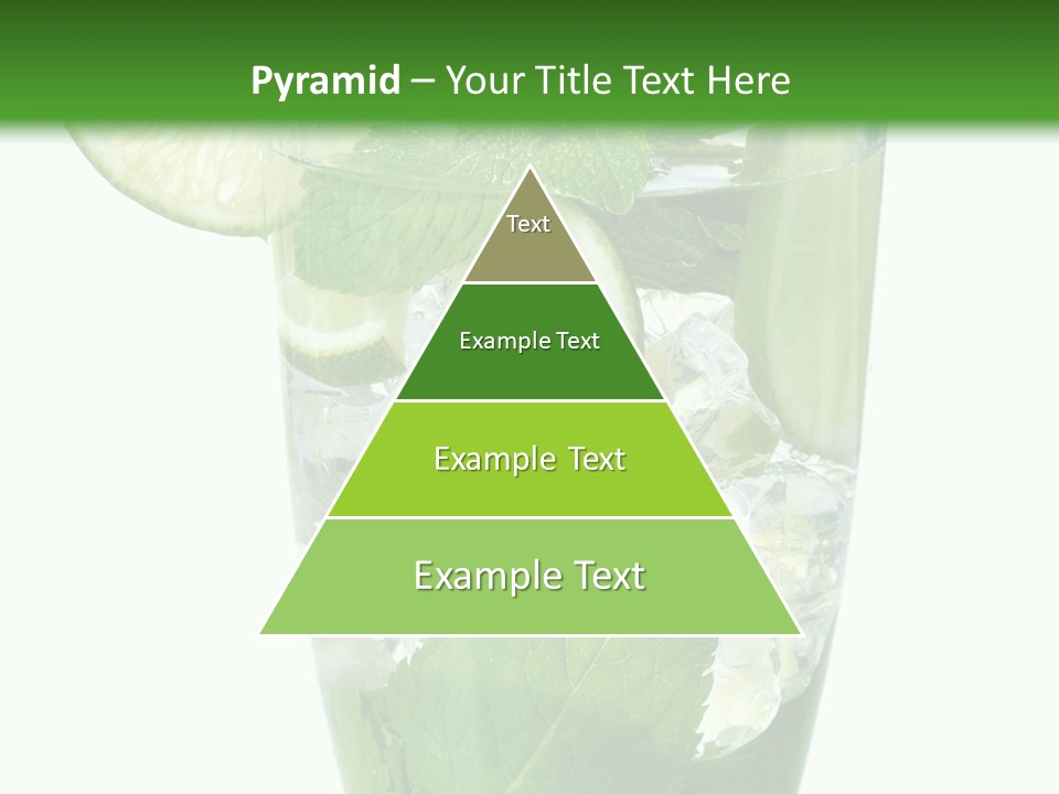 Beverage Cubes Glass PowerPoint Template