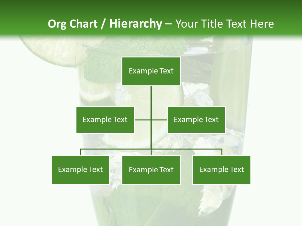 Beverage Cubes Glass PowerPoint Template