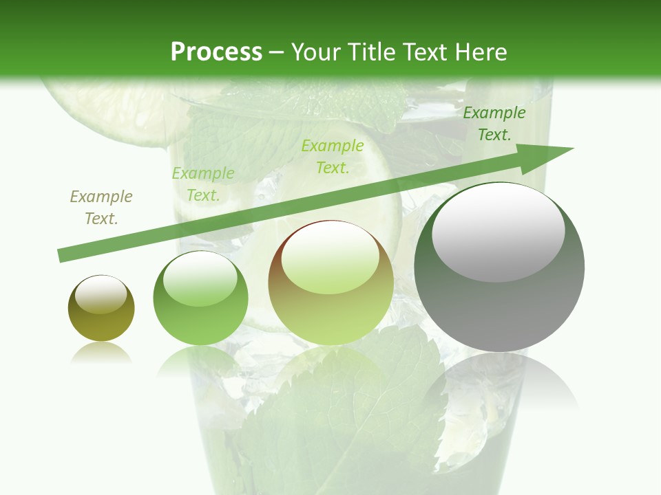 Beverage Cubes Glass PowerPoint Template