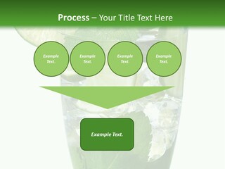 Beverage Cubes Glass PowerPoint Template