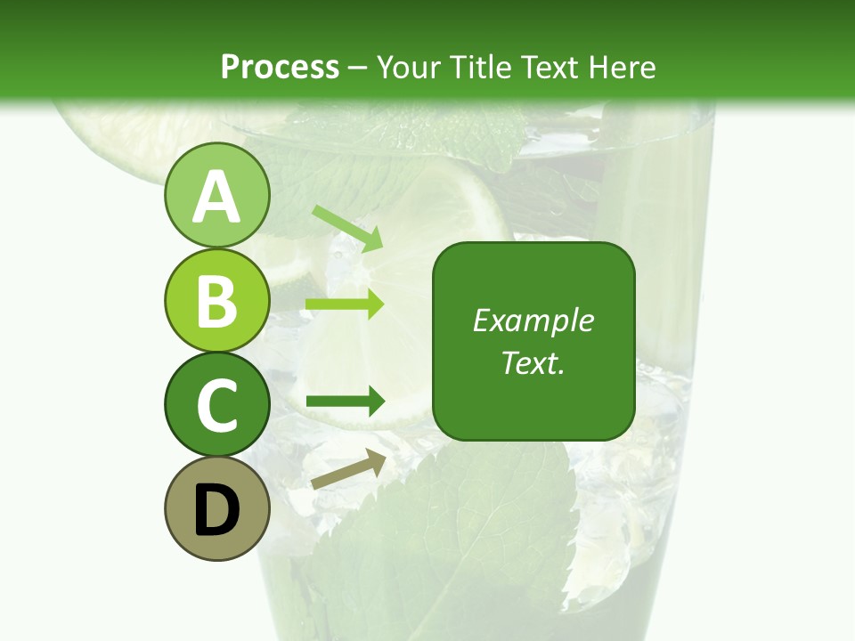 Beverage Cubes Glass PowerPoint Template