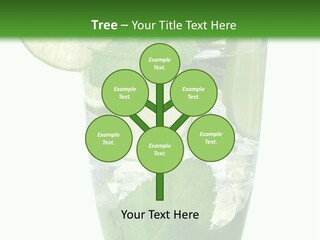 Beverage Cubes Glass PowerPoint Template