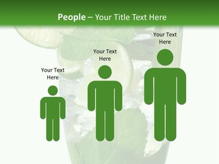 Beverage Cubes Glass PowerPoint Template