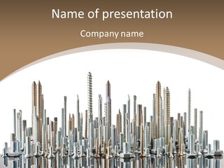 Equipment Nut Steel PowerPoint Template