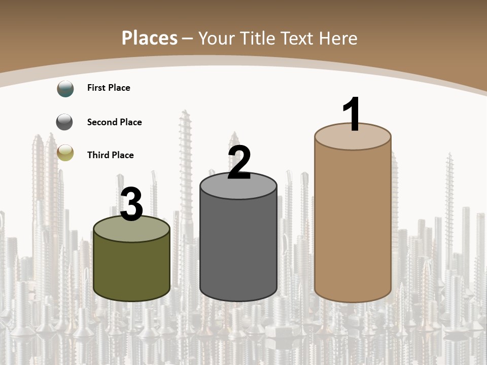 Equipment Nut Steel PowerPoint Template