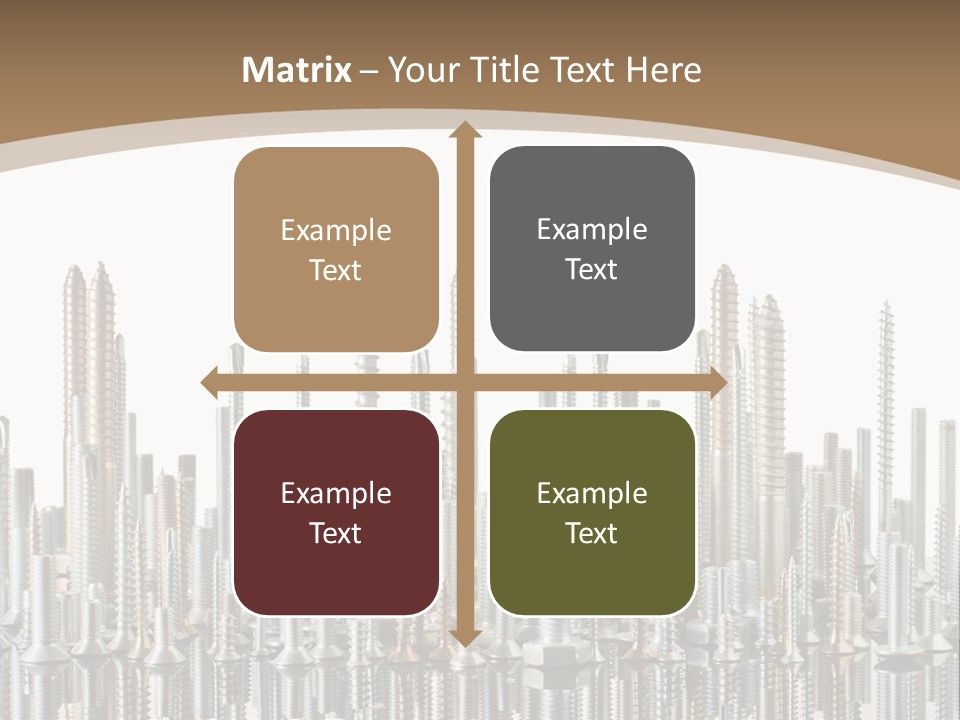 Equipment Nut Steel PowerPoint Template