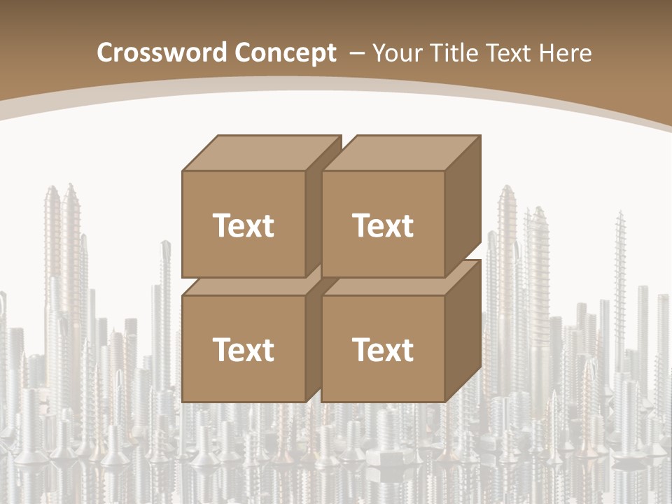 Equipment Nut Steel PowerPoint Template