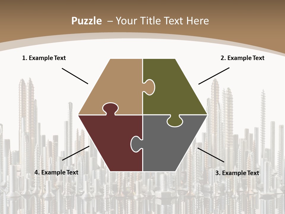 Equipment Nut Steel PowerPoint Template