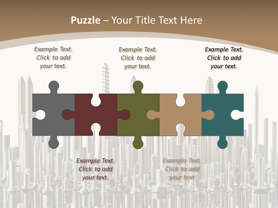 Equipment Nut Steel PowerPoint Template
