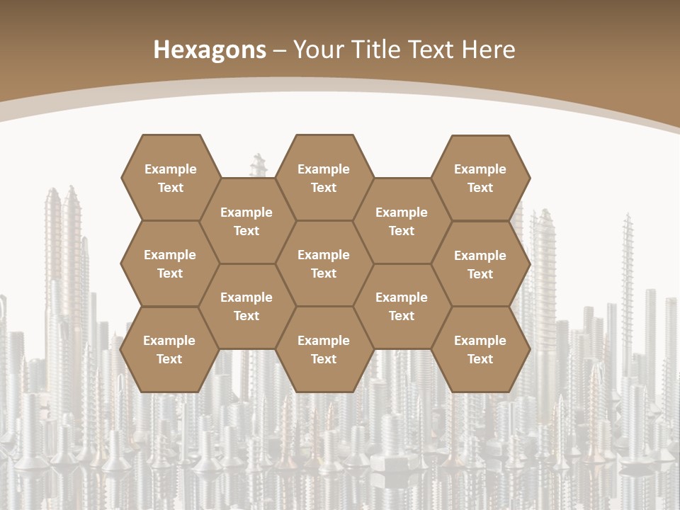 Equipment Nut Steel PowerPoint Template