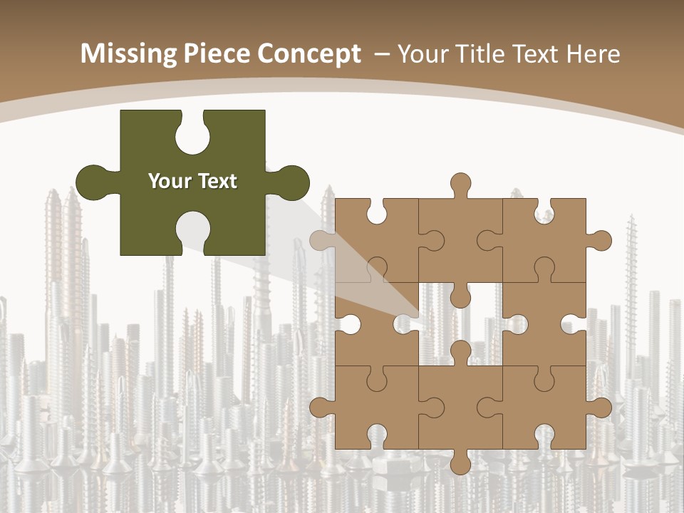 Equipment Nut Steel PowerPoint Template