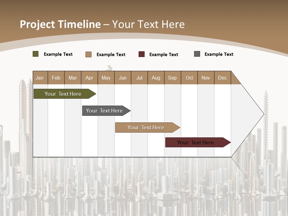 Equipment Nut Steel PowerPoint Template