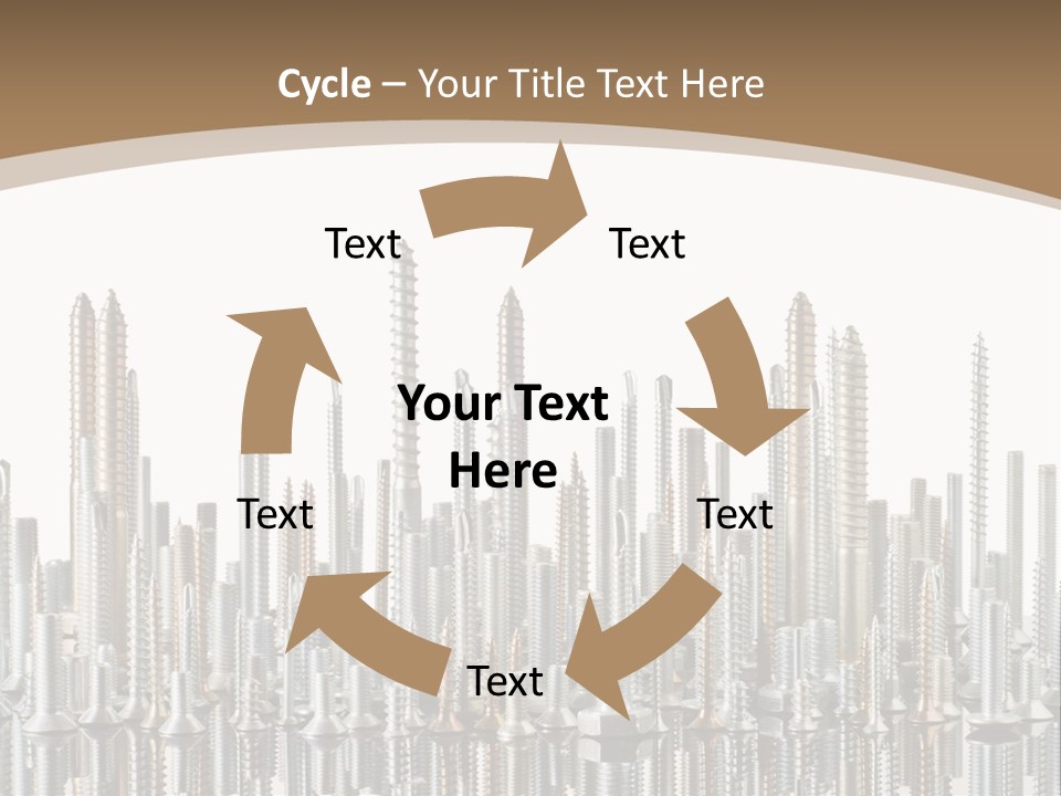 Equipment Nut Steel PowerPoint Template