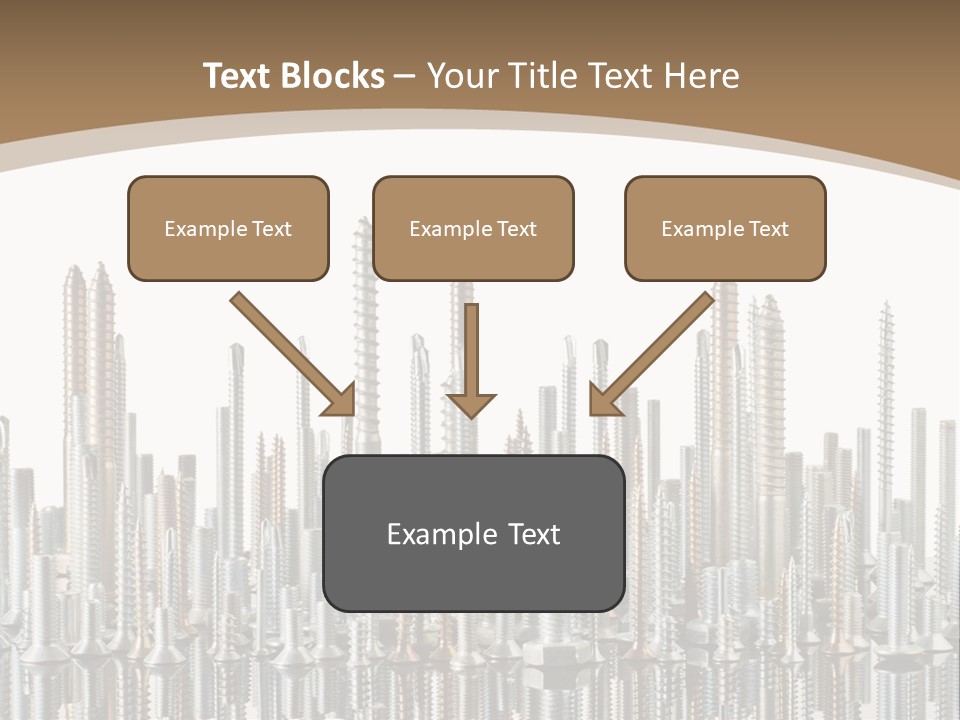 Equipment Nut Steel PowerPoint Template