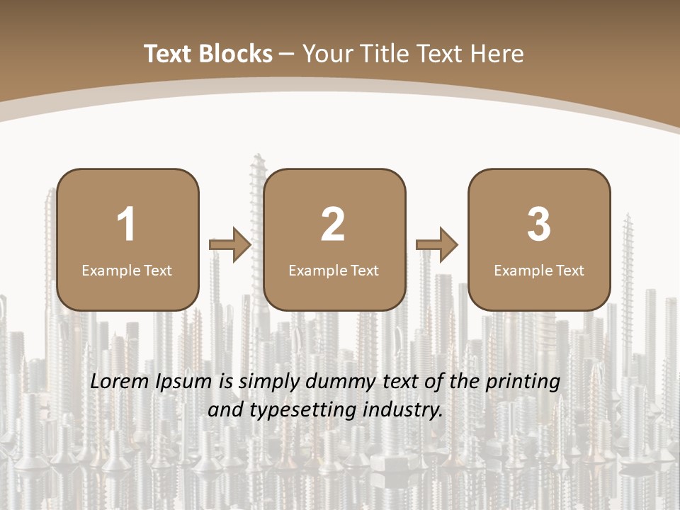 Equipment Nut Steel PowerPoint Template
