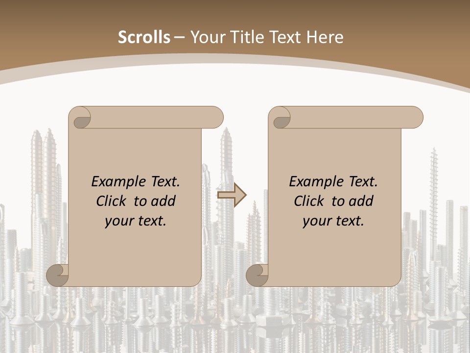 Equipment Nut Steel PowerPoint Template