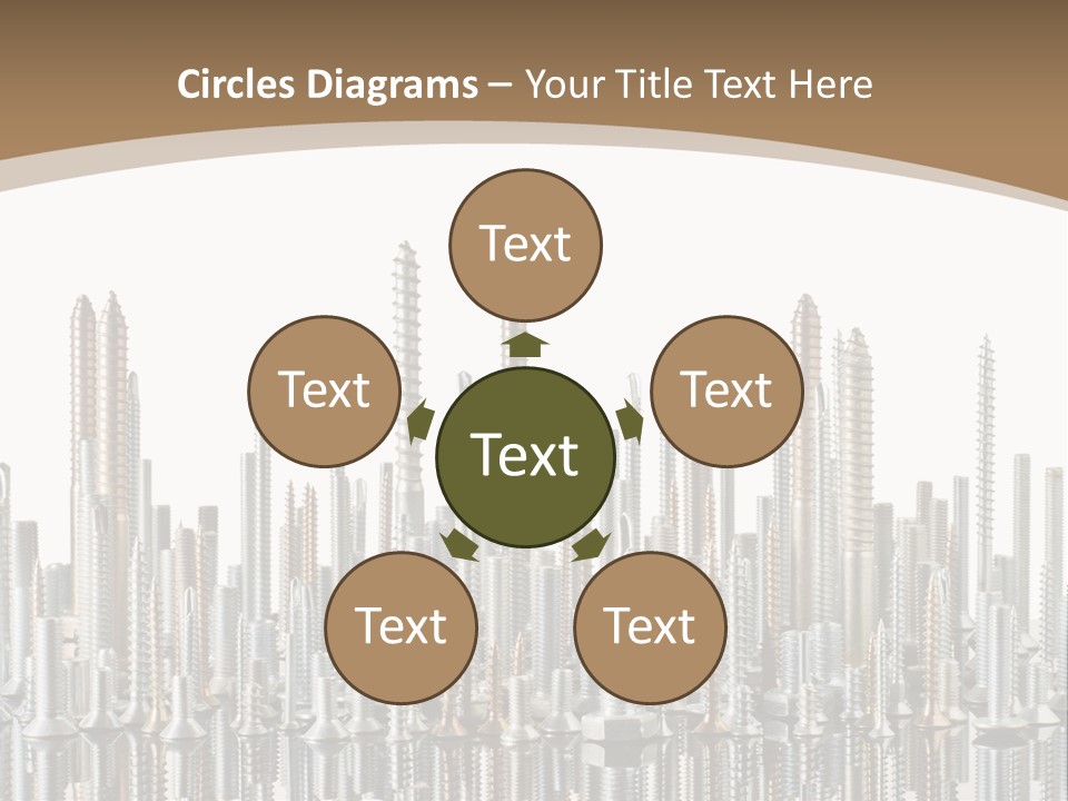 Equipment Nut Steel PowerPoint Template